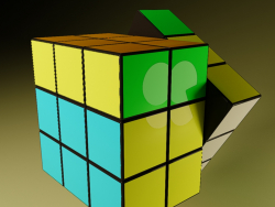 cube de Rubik animé