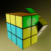3D modeli Rubik küpü animasyonlu - önizleme