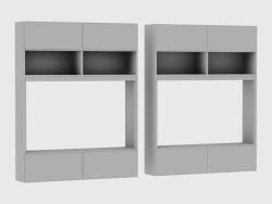 Elements of the modular system IANUS MIDDLE WITH BACK (S230)