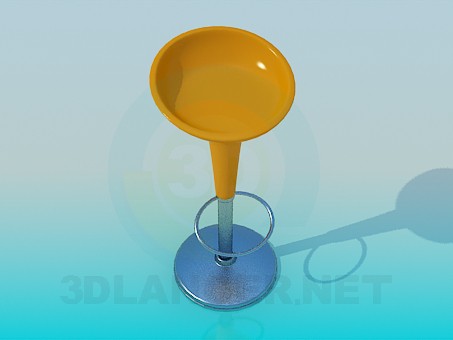 modello 3D Bar sedia - anteprima