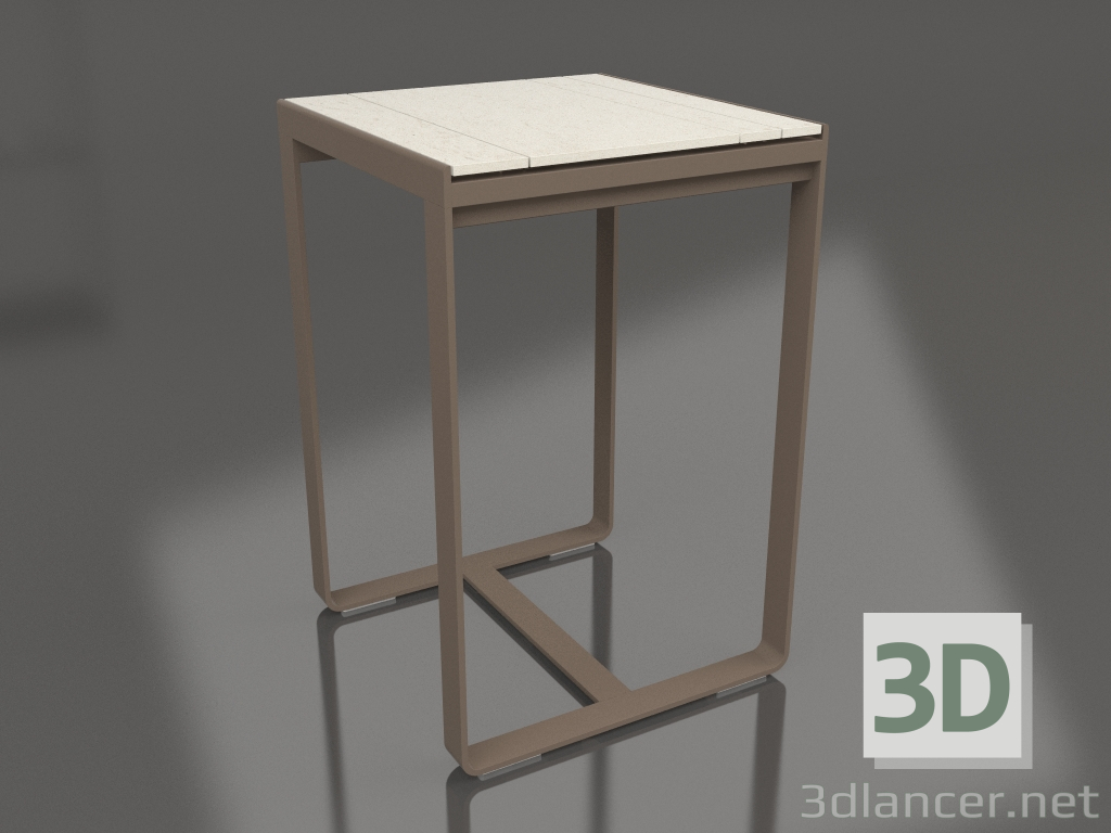 modèle 3D Table de bar 70 (DEKTON Danae, Bronze) - preview