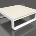 modello 3D Tavolino 70 (DEKTON Danae, Bianco) - anteprima