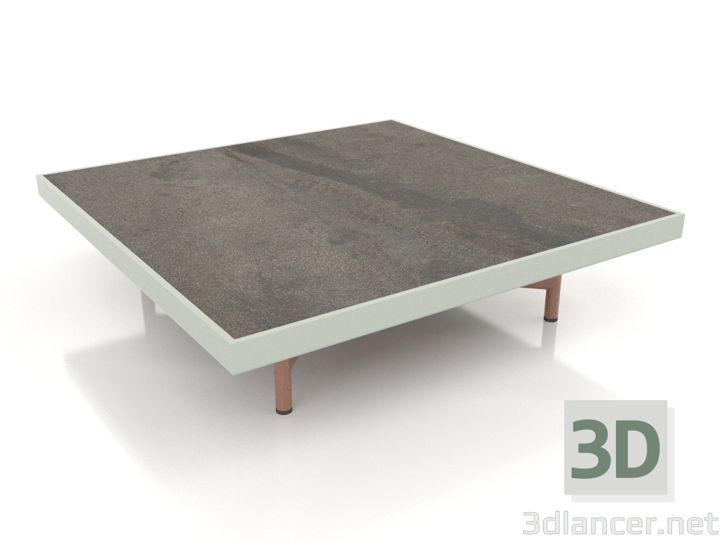 modello 3D Tavolino quadrato (Grigio cemento, DEKTON Radium) - anteprima