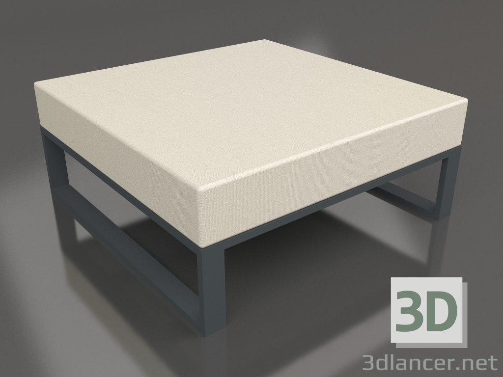 3d model Pouf modular (Anthracite) - preview