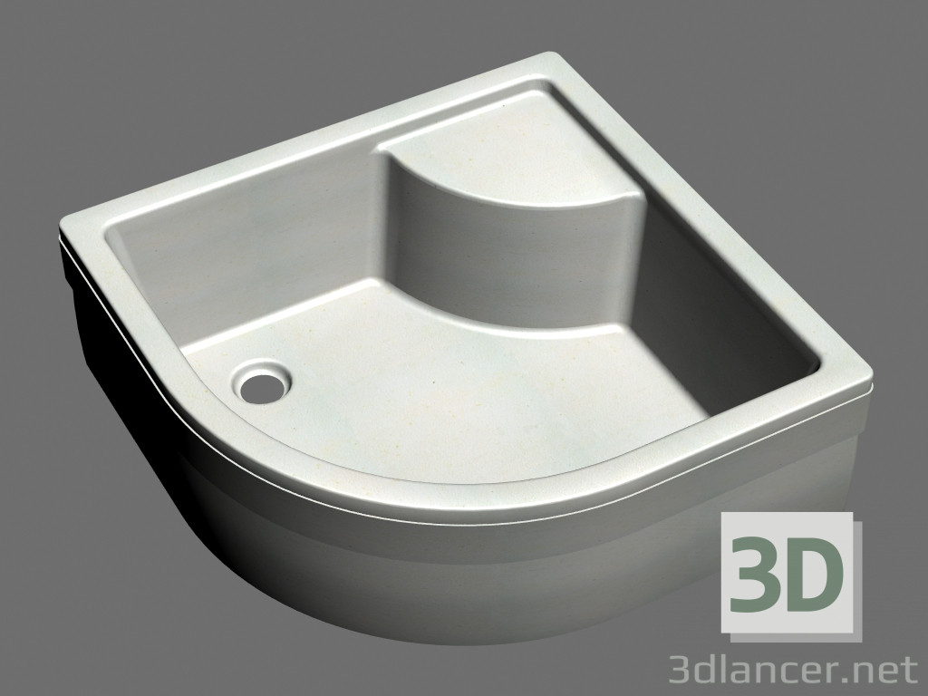 3D modeli Duş teknesi 90 SABINA ayarla - önizleme