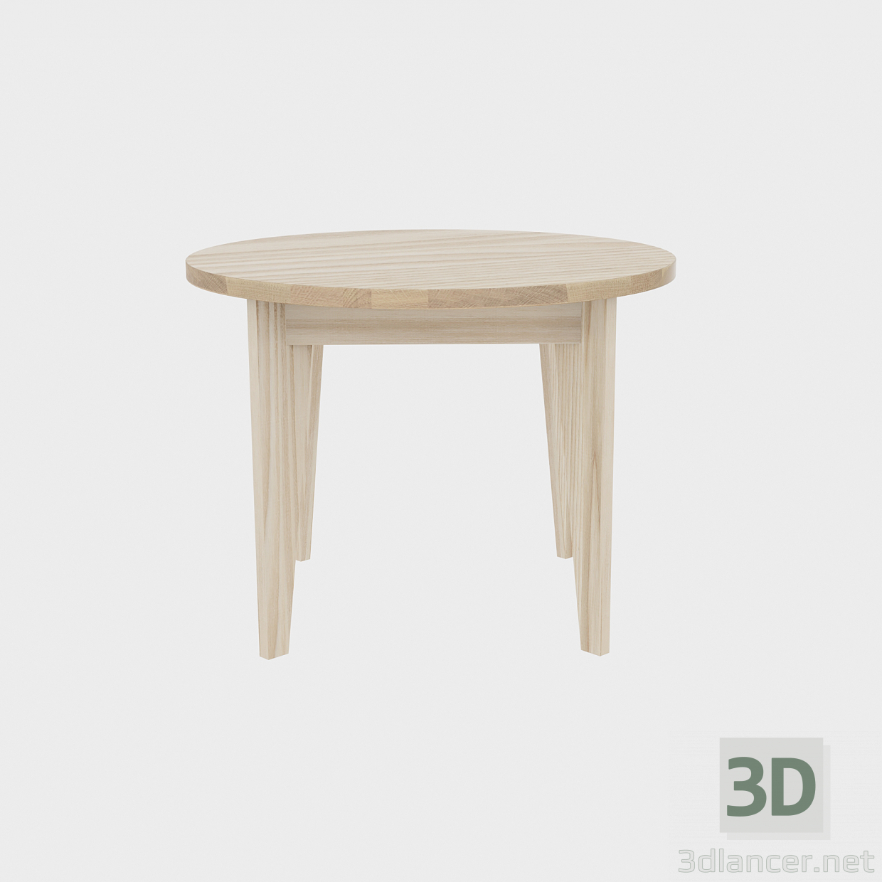 3 डी मॉडल गोल लकड़ी - पूर्वावलोकन