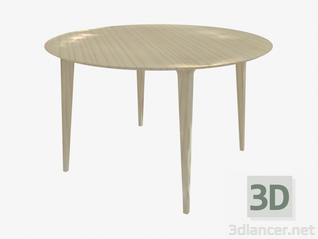 3 डी मॉडल गोल खाने की मेज (राख D120) - पूर्वावलोकन