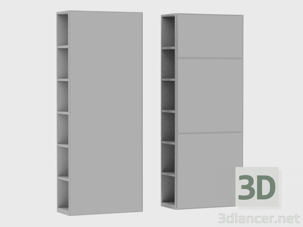modèle 3D Eléments du système modulaire IANUS MIDDLE WITH BACK (U230) - preview