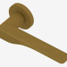 modello 3D Maniglia per porta Wave (bronzo spazzolato) - anteprima