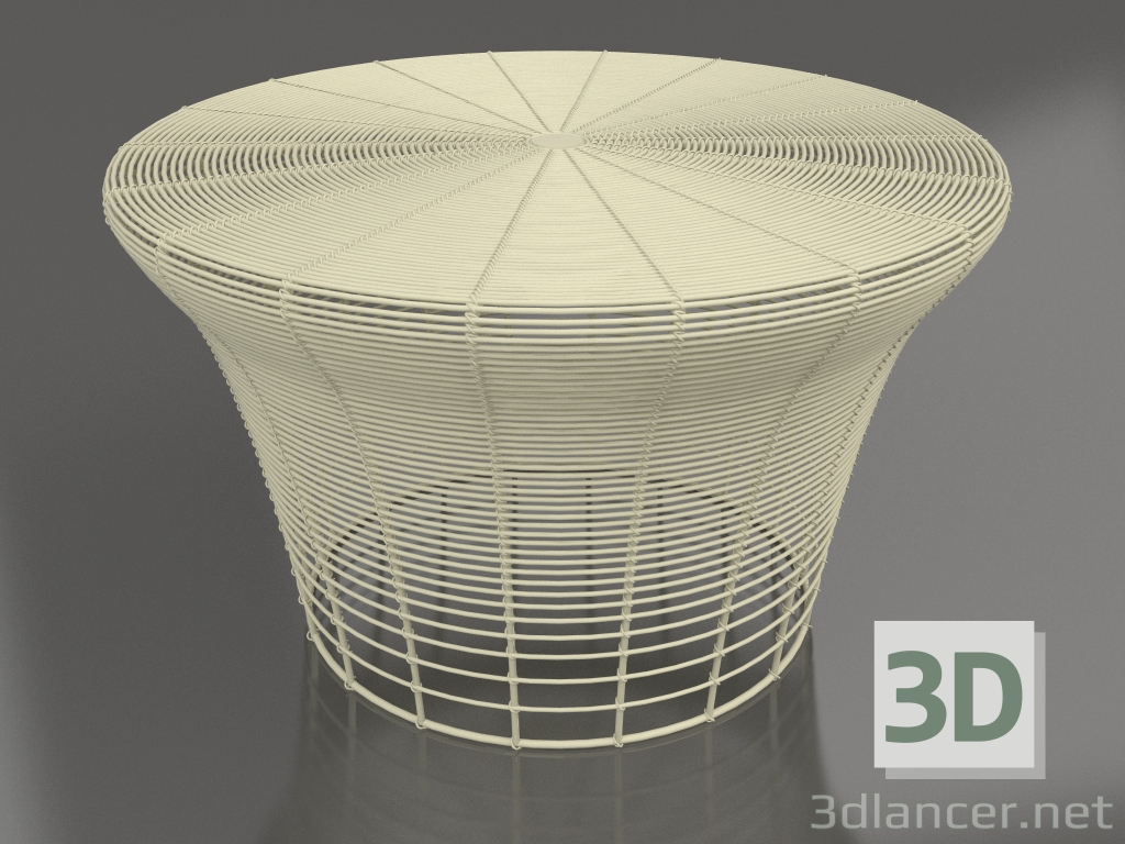3D modeli Alçak dışkı (Altın) - önizleme