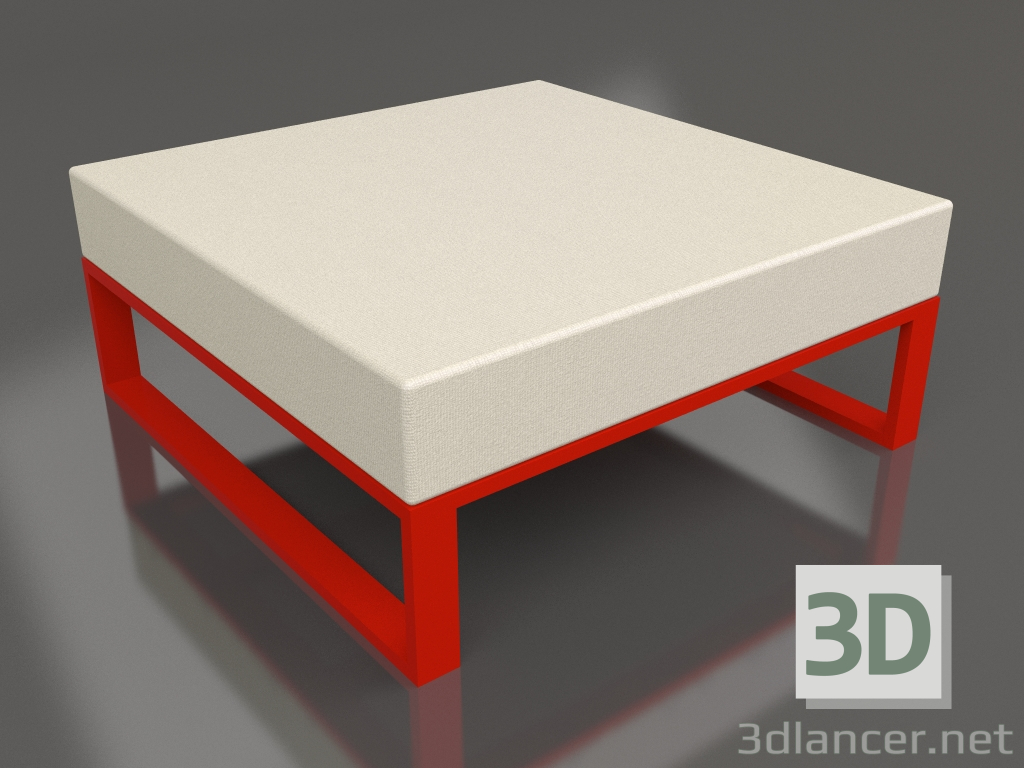 modello 3D Pouf componibile (Rosso) - anteprima