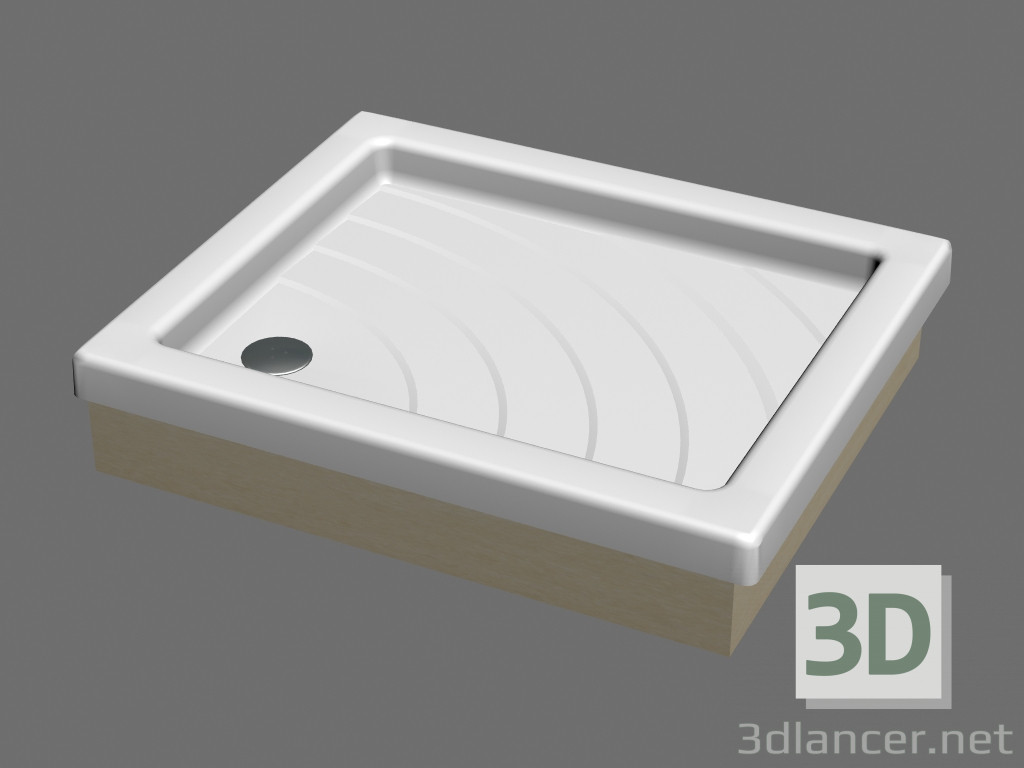 3d model Shower tray 75 x 90 EX ANETA - preview