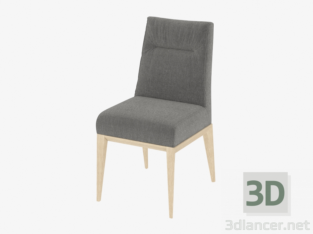 Modelo 3d Cadeira Tosca (com estofos escuros) - preview