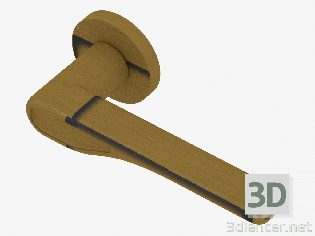 3d модель Ручка дверна Wave (Димчаста бронза) – превью