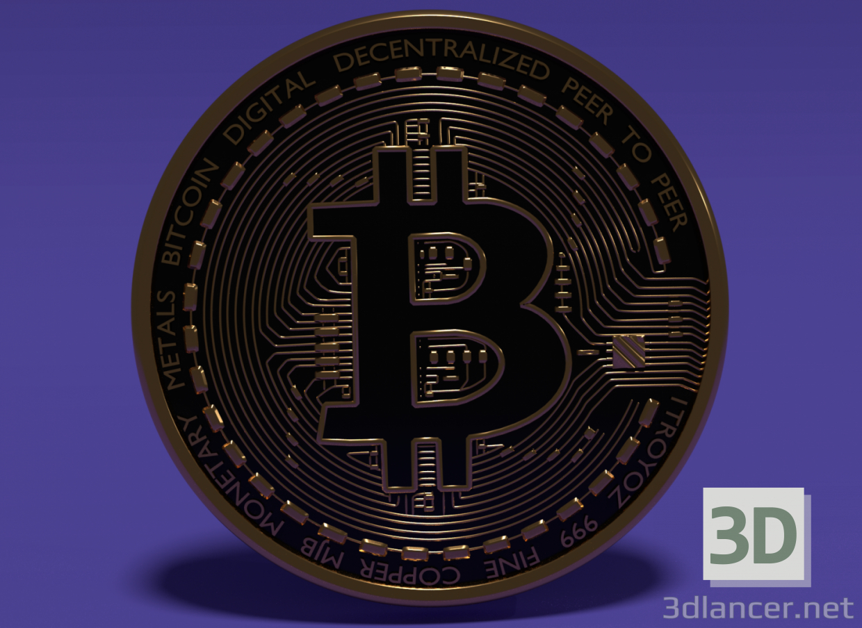 3d Bitcoin token модель купити - зображення