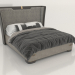 3d model Double bed (9002-113) - preview
