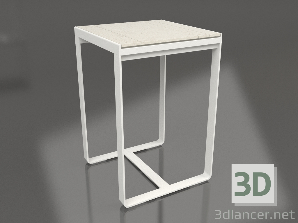 modèle 3D Table de bar 70 (DEKTON Danae, Gris agate) - preview