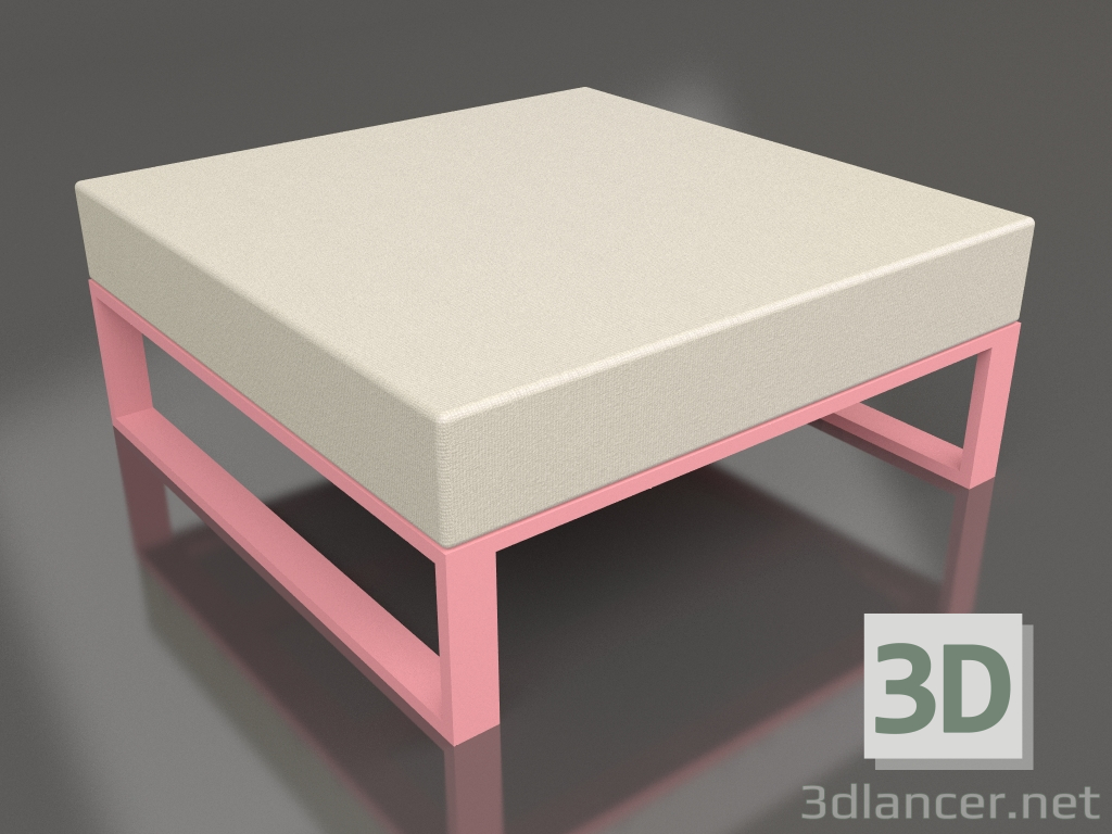 3D Modell Modularer Hocker (Pink) - Vorschau