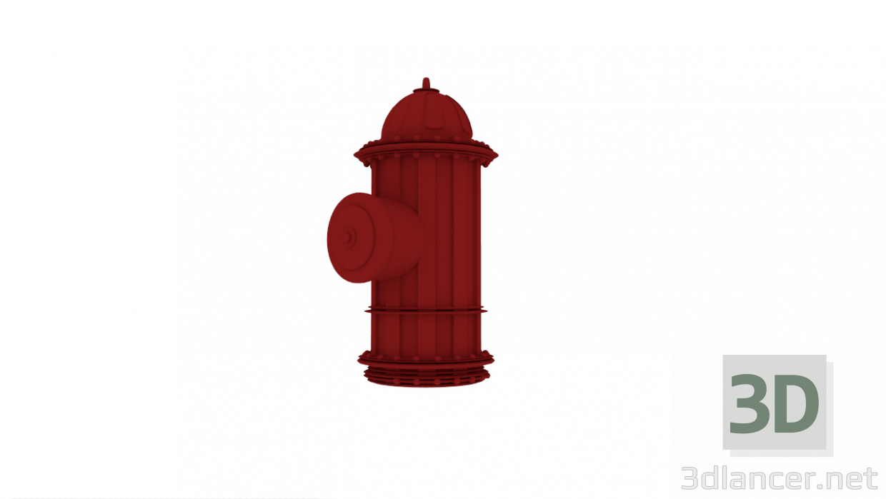 3D modeli hidrant - önizleme