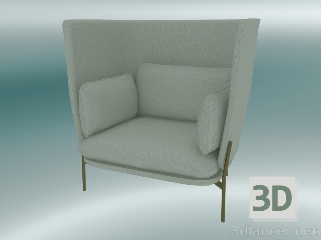 3D Modell Sessel Cloud (LN5, 90x111 H 120cm, Bronzierte Beine, Sunniva 2 811) - Vorschau