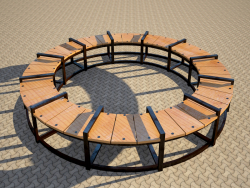 Round bench
