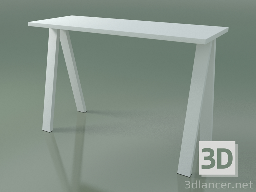 modello 3D Tavolo con piano di lavoro standard 5017 (H 105 - 159 x 59 cm, F01, composizione 2) - anteprima