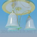 3d model Lámpara Chandelier con dorado - vista previa