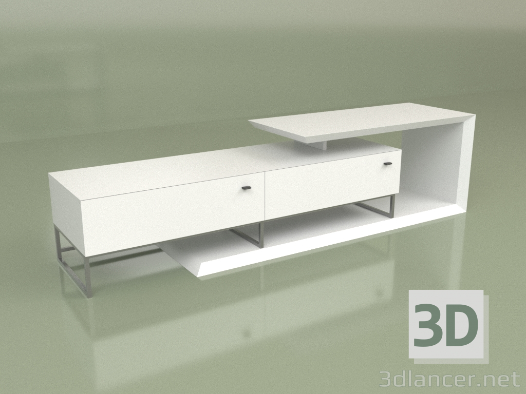 3D modeli Stand TV Lf 210 (Beyaz) - önizleme