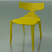 modèle 3D Chaise 3700 (4 pieds en bois, jaune) - preview