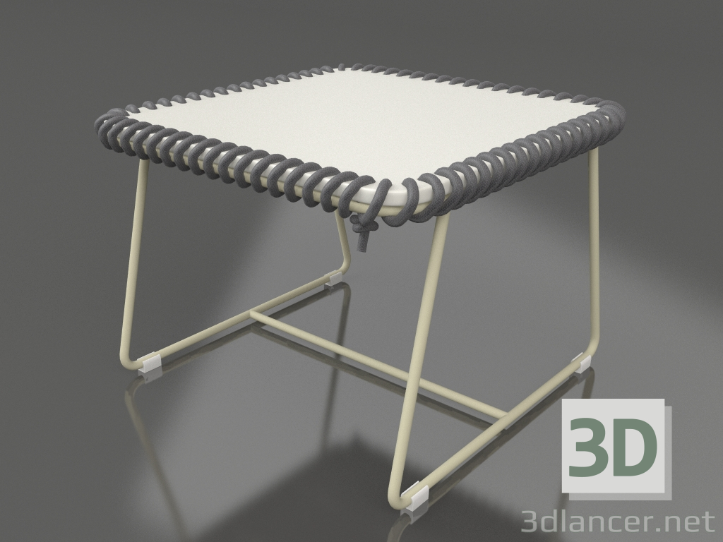 3 डी मॉडल कॉफ़ी टेबल (सोना) - पूर्वावलोकन
