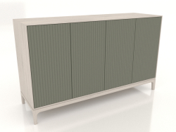 Mobile TV FARGO con frontali fresati 1600x500x950 mm (oliva, rovere sbiancato, opzione 4)