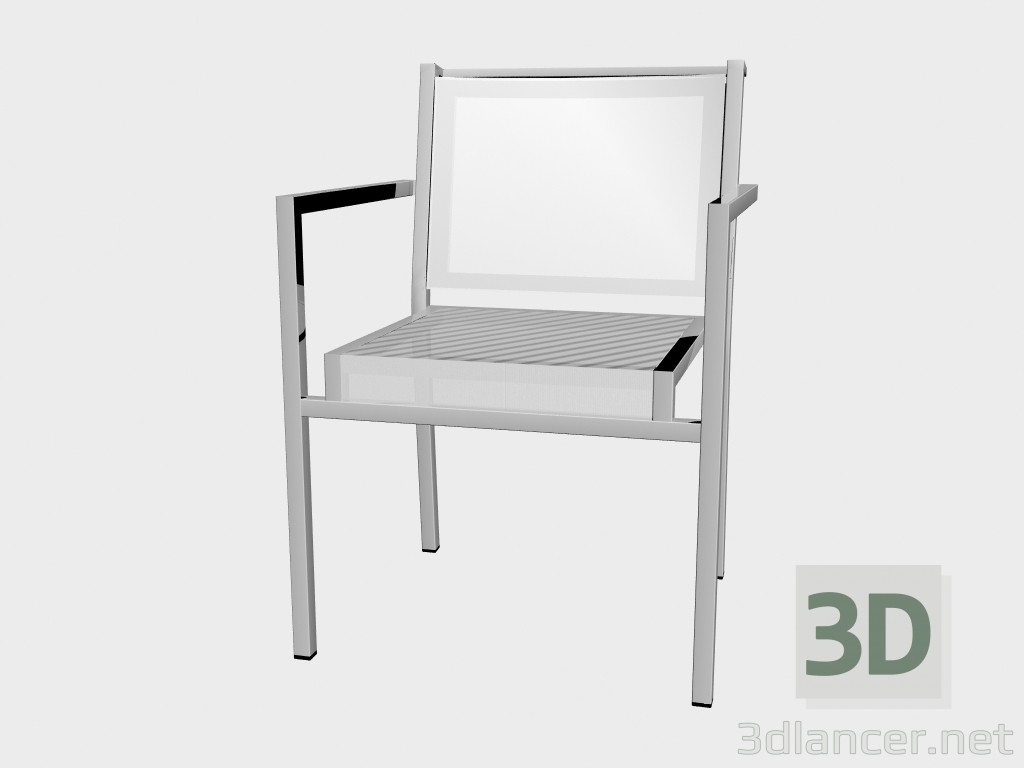 3D Modell Sessel Mittagessen Porotex Dining Armchair stapelbarer 1220 - Vorschau