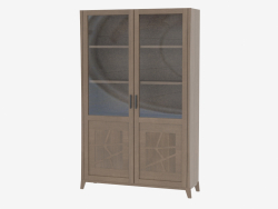Two-door wardrobe with curved legs VT2MOLC