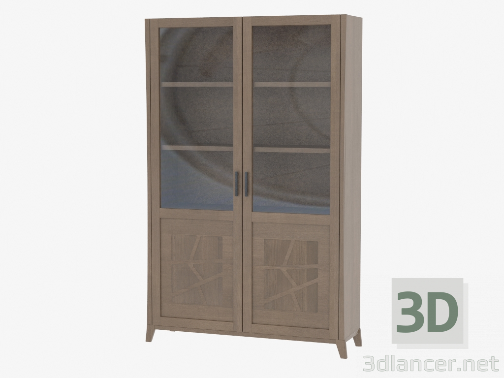 3d model La puerta del gabinete 2 con patas curvas VT2MOLC - vista previa