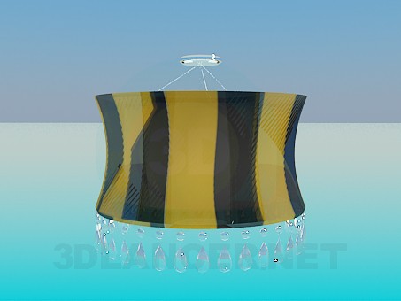 3d model Chandelier with lampshade - preview