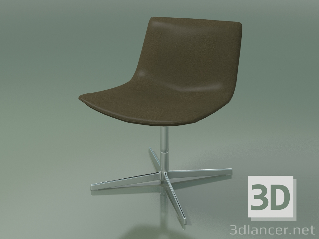 3 डी मॉडल सम्मेलन की कुर्सी 2116 (4 पैर, बिना हाथ, कुंडा) - पूर्वावलोकन