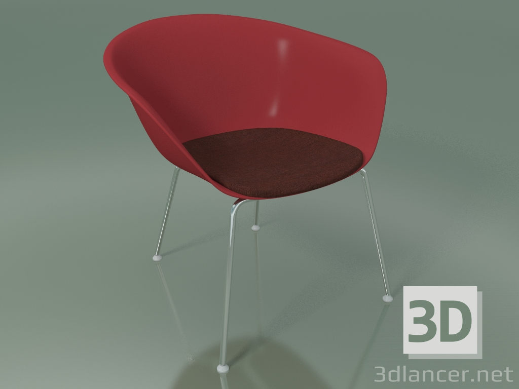 modèle 3D Chaise longue 4222 (4 pieds, avec coussin d'assise, PP0003) - preview