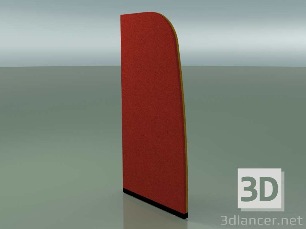 3d model Panel with curved profile 6401 (132.5 x 63 cm, two-tone) - preview