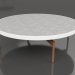 modèle 3D Table basse ronde Ø120 (Blanc, DEKTON Kreta) - preview