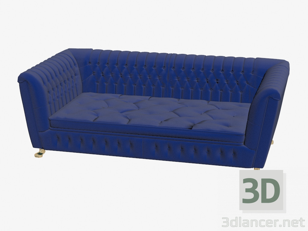 3D modeli Koltuk üç koltuklu Q208 - önizleme