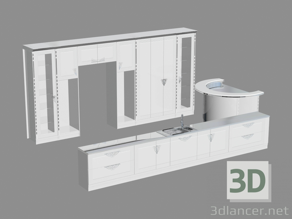 3D modeli Mutfağı Elmas 2010 Nailgun - önizleme