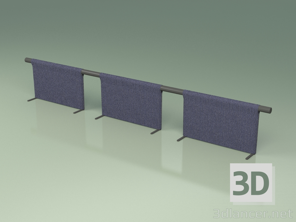3D modeli Koltuk modül sırtlığı 013 (Metal Duman) - önizleme