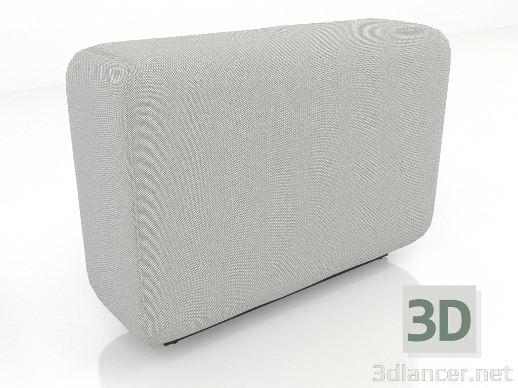 3D Modell Hohes modulares Sofa Back S - Vorschau