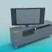 3D Modell Nachttisch unter dem TV - Vorschau
