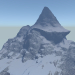 3D Kar kayalıklarla modeli satın - render