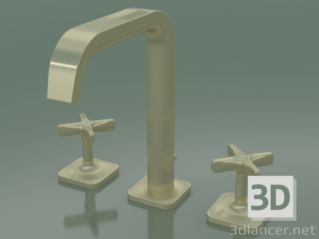 3d model 3-hole basin mixer 170 (36108990, Polished Gold Optic) - preview