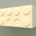 3d model Children's horizontal wall shelf (Cream) - preview