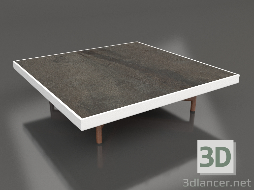 3d model Square coffee table (White, DEKTON Radium) - preview