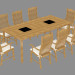 modèle 3D Un ensemble de meubles de jardin - preview