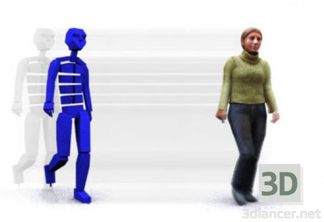 3 डी मॉडल 3 डी लोग - पूर्वावलोकन